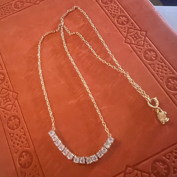 PAJ BB 10k Gold Bronze Base Metal Diamond CZ Signed Prime Art & Jewel Necklace - Picture 10 of 10